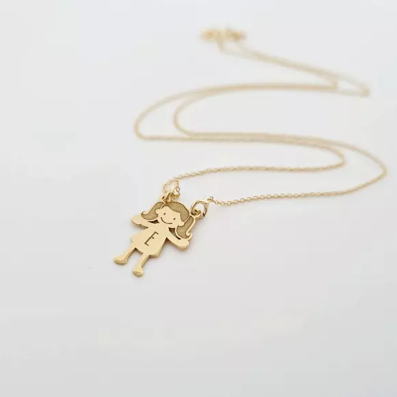 14K 1 Tagú Családi Nyaklánc