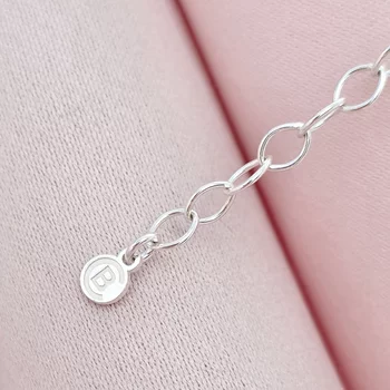 Csillanó Gyöngy Nyaklánc – Ovális Medál és Gyöngycsepp Charm – 925 Sterling Ezüst