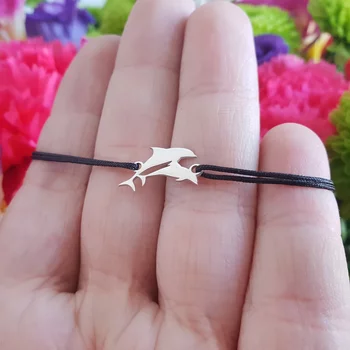 Delfin Karkötő -  925 Sterling Ezüst Érme - Állítható Zsinór
