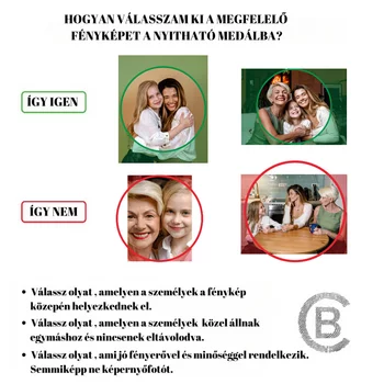 Ezüst Fényképes Nyaklánc Fehér Cirkóniákkal