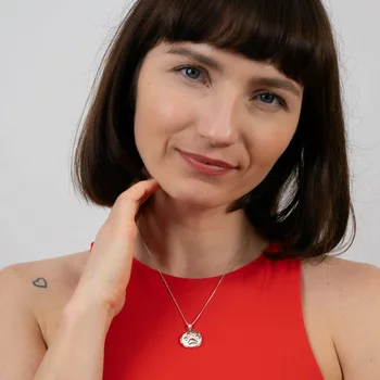 Ezüst Fényképes Mancs Nyaklánc