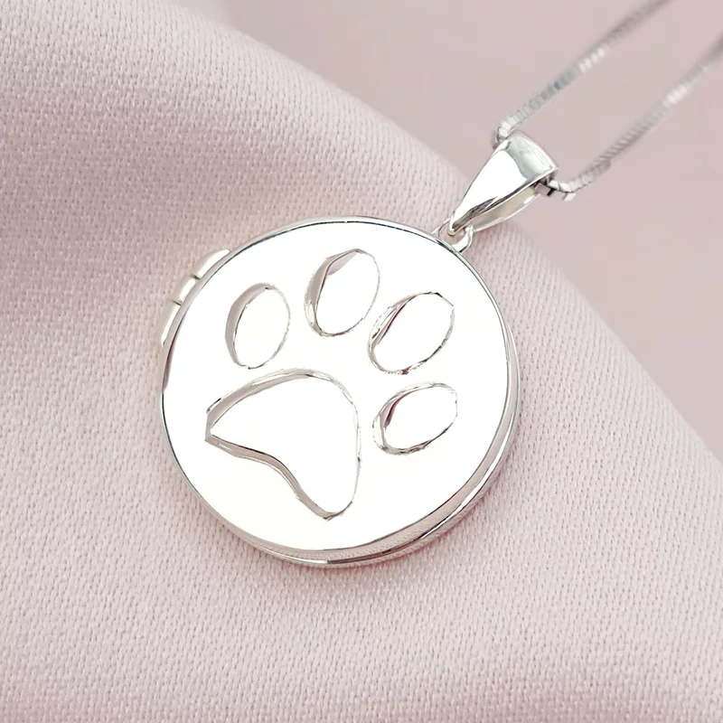 Ezüst Fényképes Mancs Nyaklánc