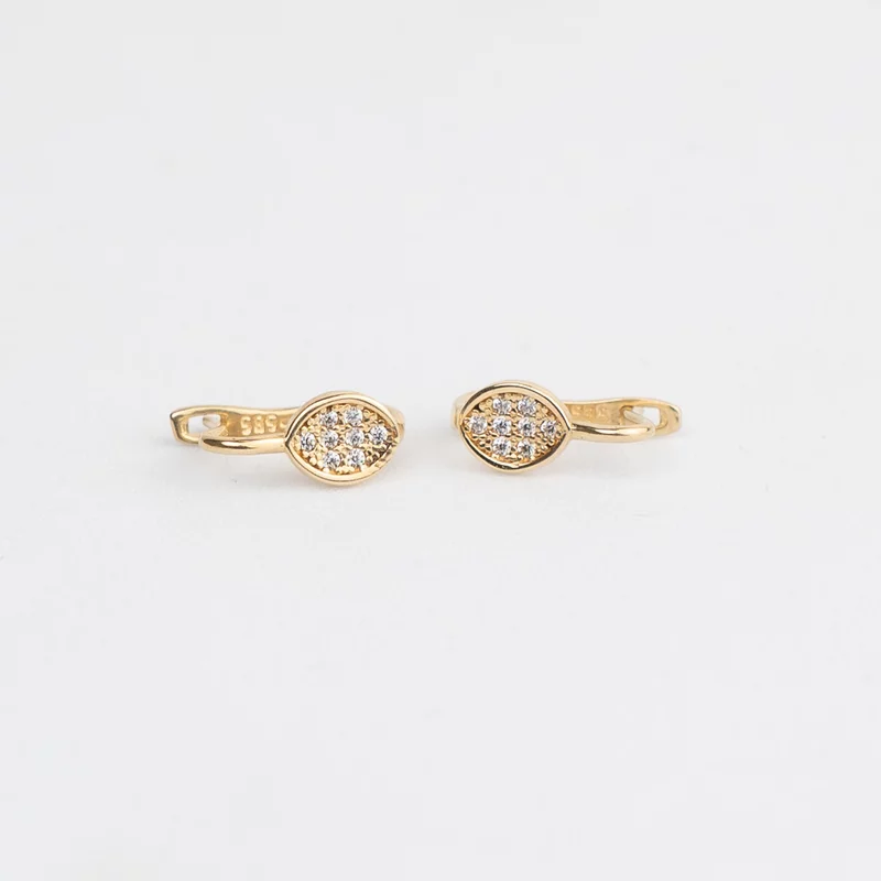 14K Baba Fülbevaló cirkóniával - Boldog Élet