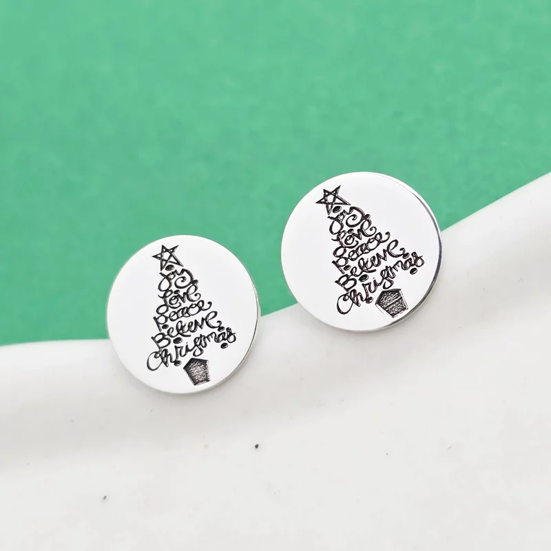 Karácsonyi fülbevaló - The Emotion of Christmas - Ezüst 925, csavar