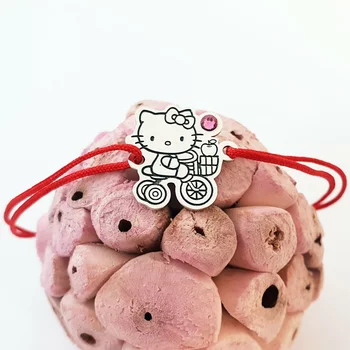 Ezüst Hello Kitty Karkötő Swarovski kristállyal és állítható zsinórral