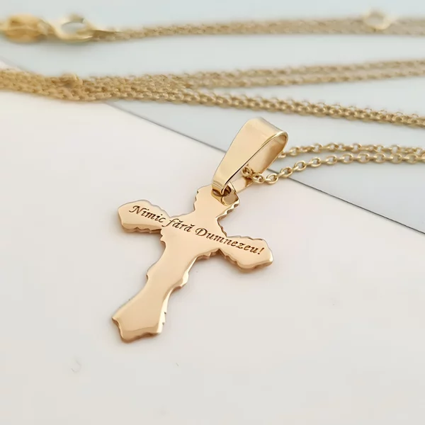 14K Kereszt Nyaklánc