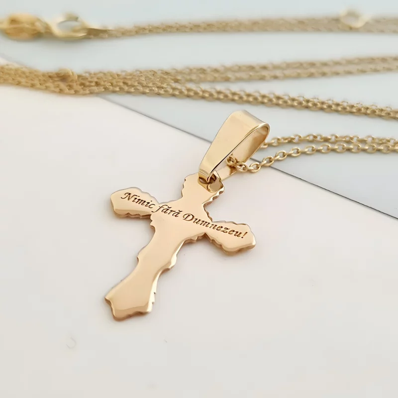 14K Kereszt Nyaklánc