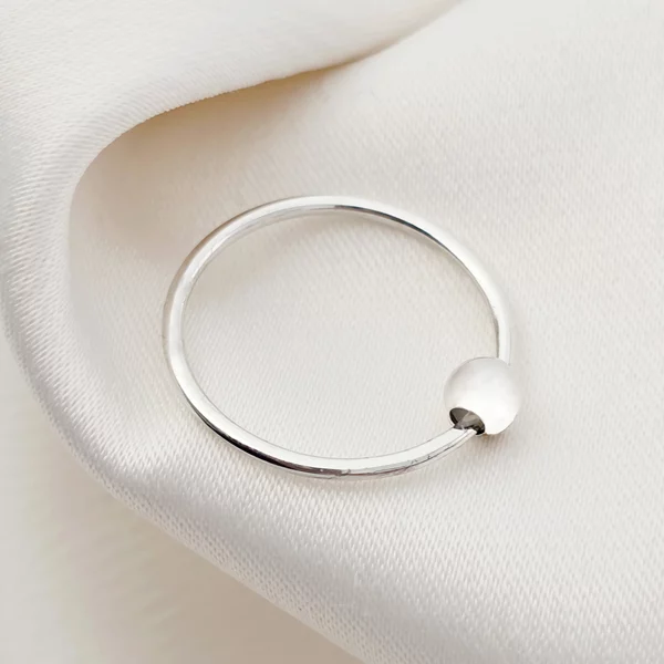 Midi gyűrű - Rombológolyó - 925-ös Ezüst