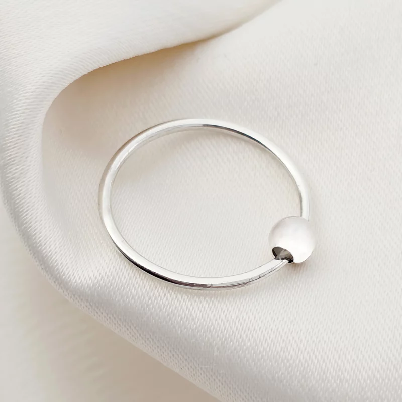 Midi gyűrű - Rombológolyó - 925-ös Ezüst