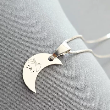 Ezüst Páros Kulcstartó és Nyaklánc Szett