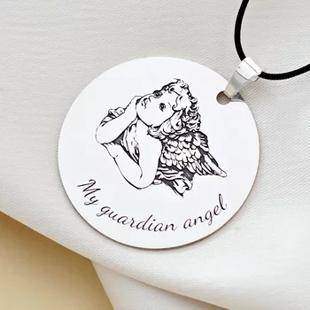 Penny medál 32 mm - Őrangyalkám - Ezüst 925
