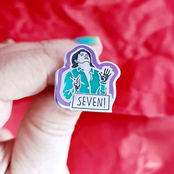 Pin Monica - Zománccal díszítve - Ezüst 925, rozsdamentes acél