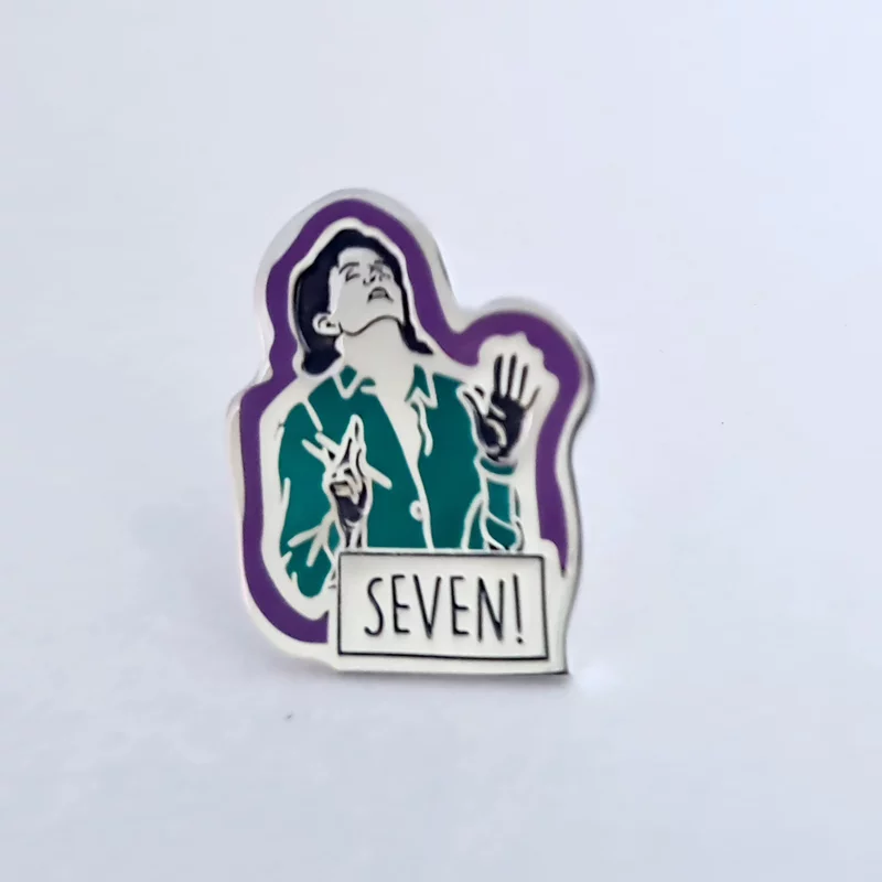 Pin Monica - Zománccal díszítve - Ezüst 925, rozsdamentes acél