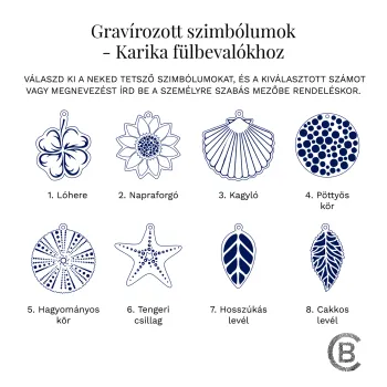 Ezüst Nagy HOOPS Szimbólum Fülbevaló