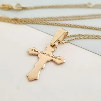 14K Kereszt Nyaklánc