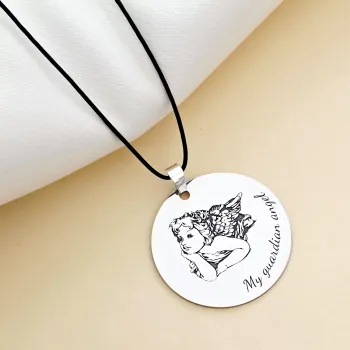 Penny medál 32 mm - Őrangyalkám - Ezüst 925