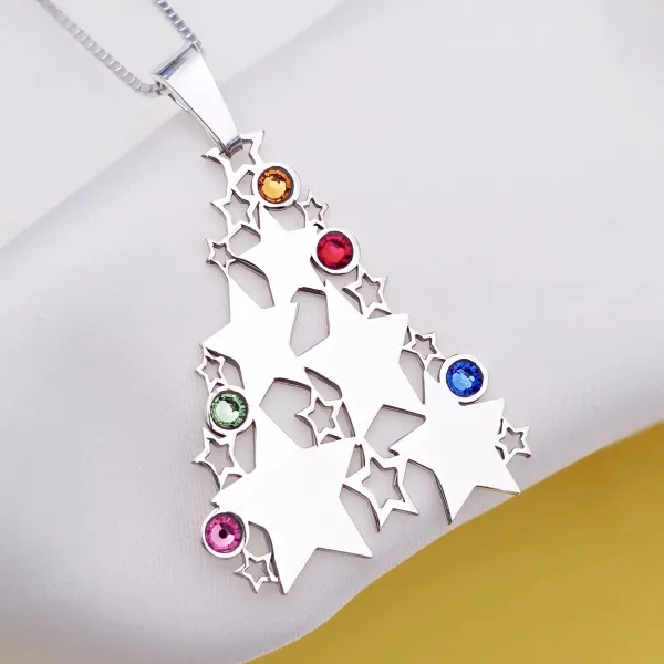 Ezüst Csillagsugár Nyaklánc swarovski kristályokkal