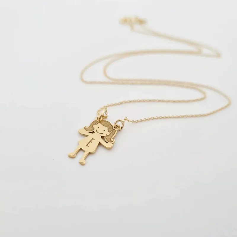 14K 1 Tagú Családi Nyaklánc