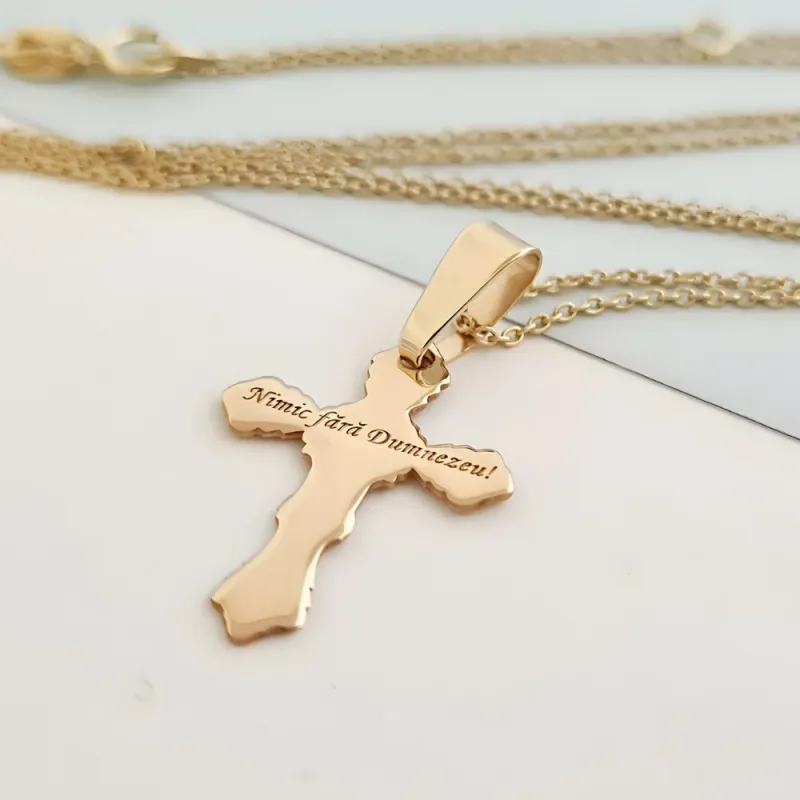 14K Kereszt Nyaklánc