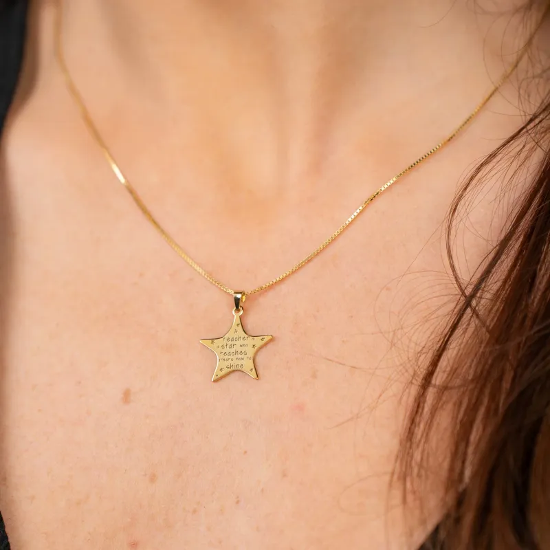 STAR lánc – Oktatók/Tanárok – Ezüst 925 18K sárga arannyal bevonva