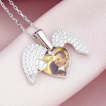 Sparkle Wings Medál – Cirkónia Kristályok és Ródiumozott 925 Sterling Ezüst