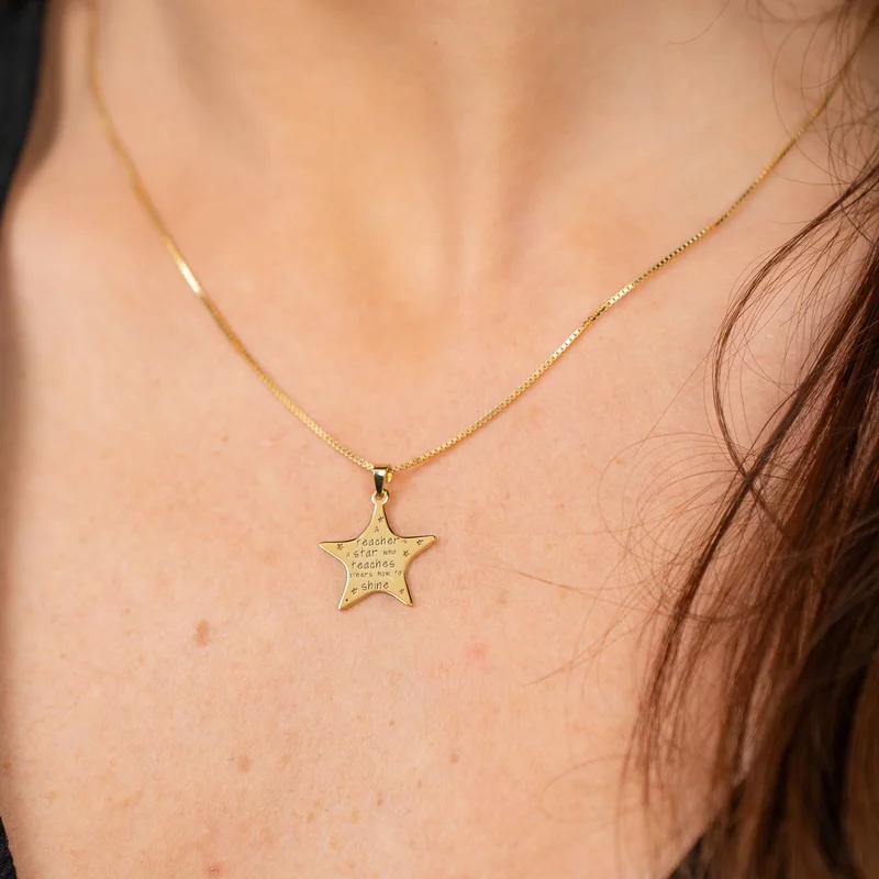 STAR lánc – Oktatók/Tanárok – Ezüst 925 18K sárga arannyal bevonva