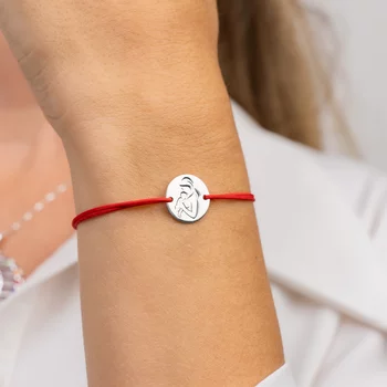 Ezüst Karkötő állítható zsinórral - Újdonsült Édesanya - 925-ös Ezüst