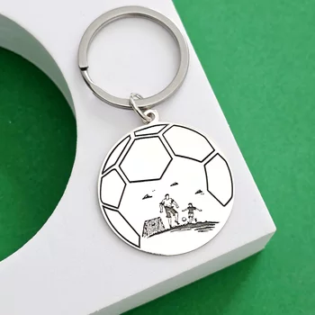Ezüst Közös Foci Kulcstartó
