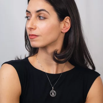 Ezüst Kisherceg Nyaklánc Gyémánttal - A Csillagos Ég Alatt