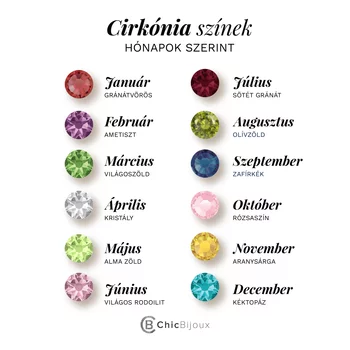 Történet a Szívünkben - 4 Név és Cirkónia Kristály- 18K Sárga Aranyozott 925 Sterling Ezüst