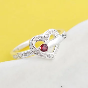 Un Amore gyűrű – 1 Névvel és Cirkónia kristályokkal – 925 Sterling Ezüst