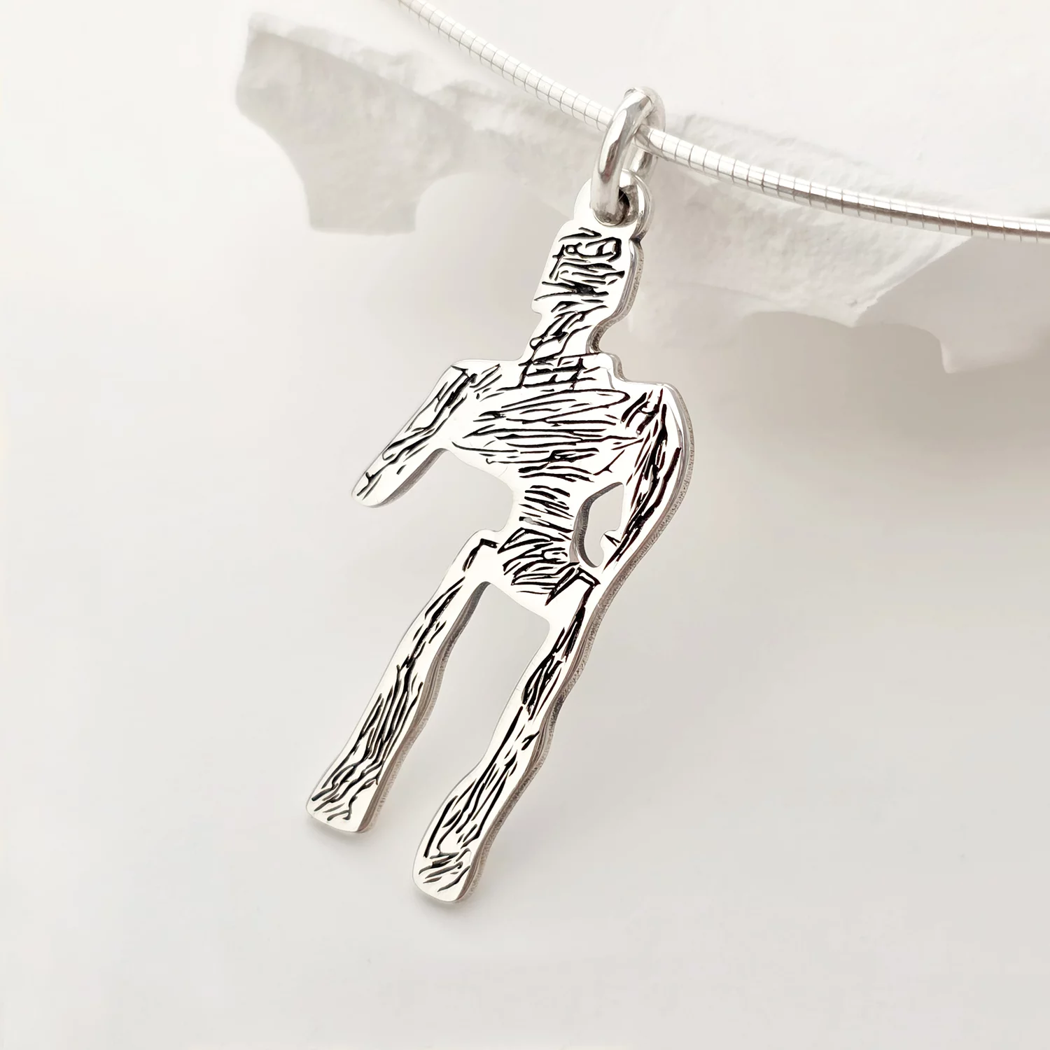 Lantisor personalizat - Gravura desen propriu -Argint 925