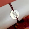 Bratara 4 surori / prietene - Argint 925, snur reglabil