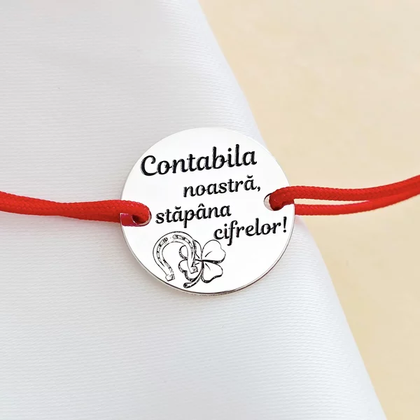 Bratara contabila noastra - Argint 925 - Snur reglabil