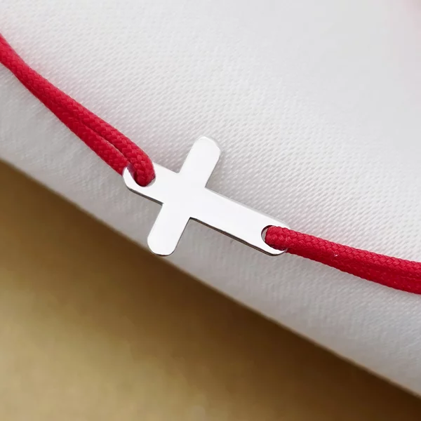 Bratara Cruciulita  - Argint 925 - snur reglabil