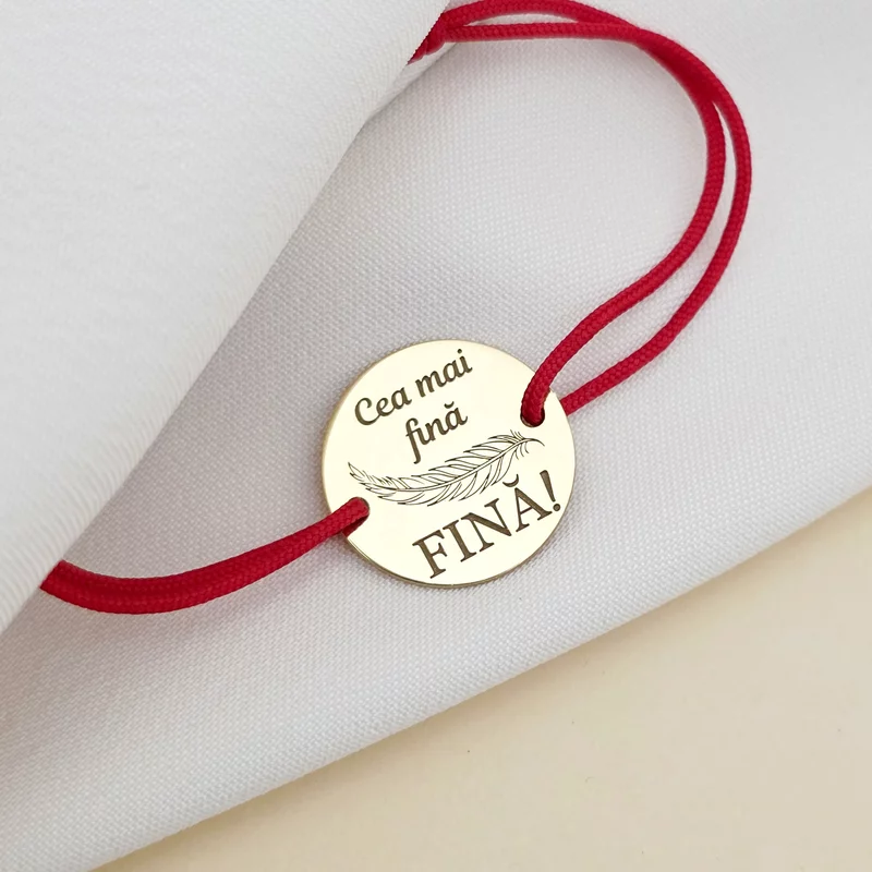 Bratara Fina - Cea mai fina - Argint 925 placat cu Aur Galben 18K - Snur reglabil picture - 3