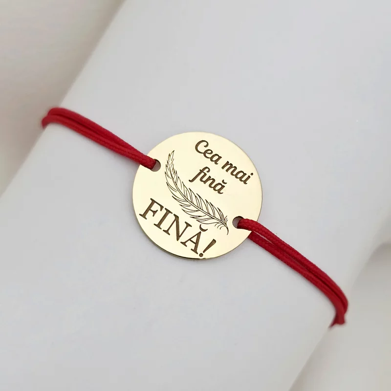 Bratara Fina - Cea mai fina - Argint 925 placat cu Aur Galben 18K - Snur reglabil picture - 4