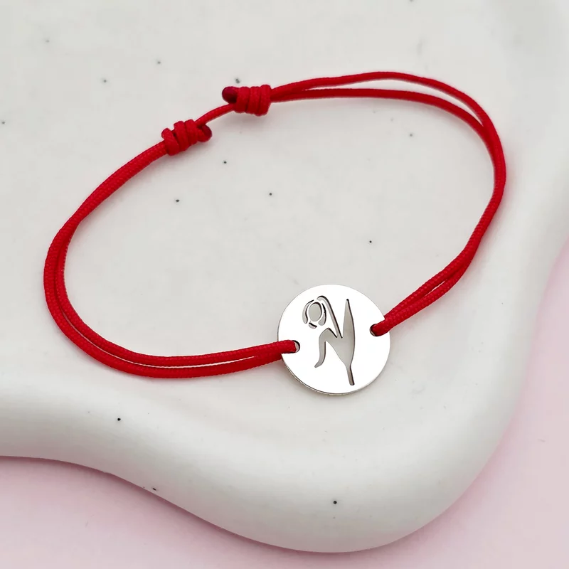 Bratara Fragment de Lalea - Argint 925 - Snur reglabil, diverse culori picture - 2