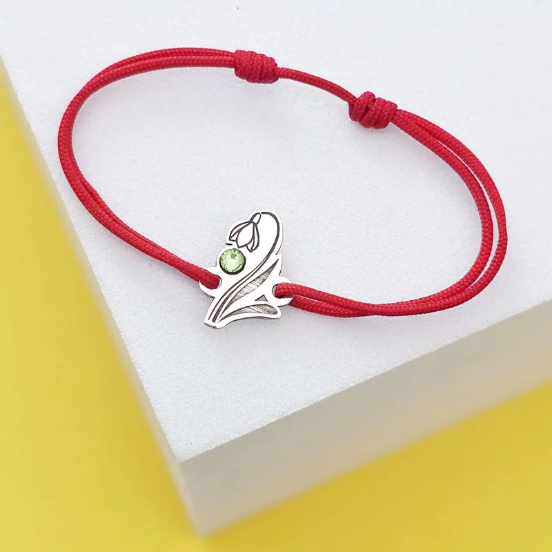 Bratara Ghiocel - Argint 925 - cristal Swarovski - snur reglabil picture - 4