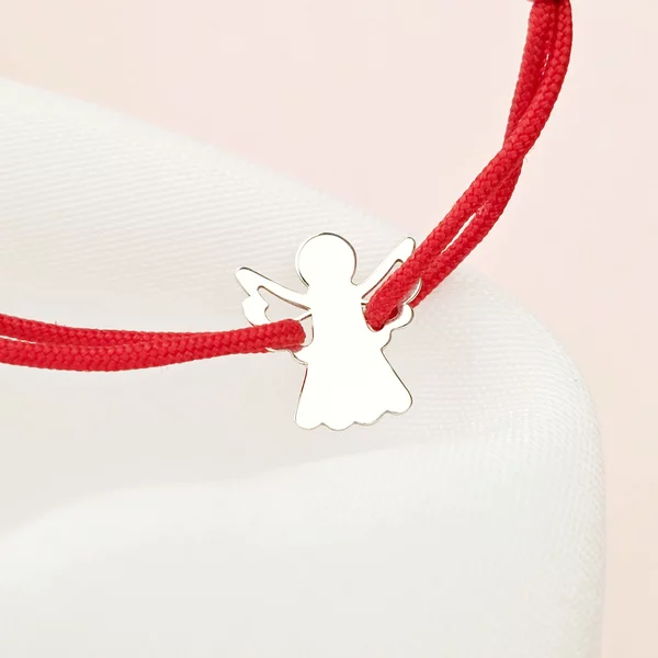 Bratara Inger - Argint 925, snur rosu