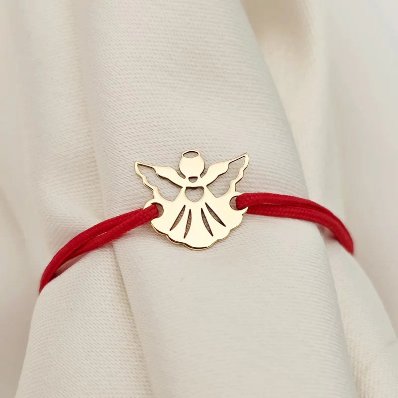 Bratara - Ingerasul meu - Aur Galben 14K - snur reglabil picture - 3