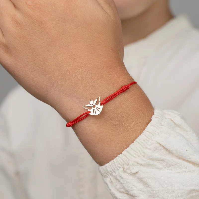 Bratara - Ingerasul meu - Aur Galben 14K - snur reglabil picture - 2