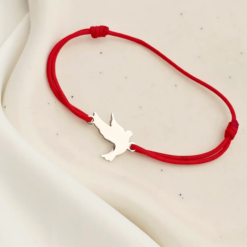 Bratara Porumbel - Argint 925 - snur reglabil picture - 3