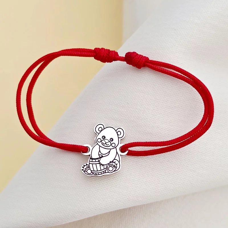 Bratara Ursulet - Argint 925, snur reglabil picture - 3