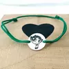 Bratara personalizata - Banut 12mm - Buttercup - Fetitele Powerpuff - Argint 925 - snur reglabil verde
