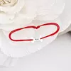 Bratara personalizata cu pandantiv  Os - Argint 925, snur reglabil diverse culori