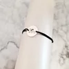 Bratara personalizata cu simbol materie scoala - Educatie fizica - Banut de 15 mm cu snur reglabil - Argint 925