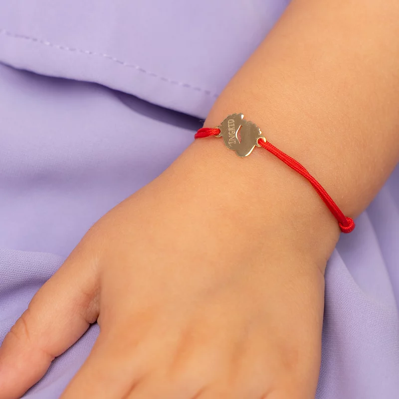 Bratara picioruse - Aur Galben 14k - snur reglabil bebe picture - 2