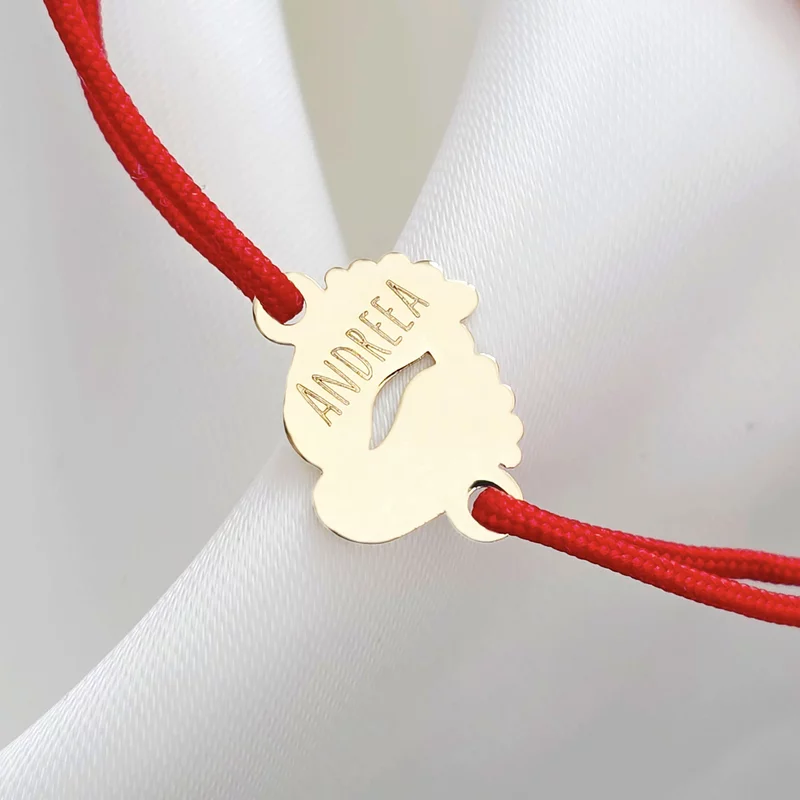 Bratara picioruse - Aur Galben 14k - snur reglabil bebe picture - 3