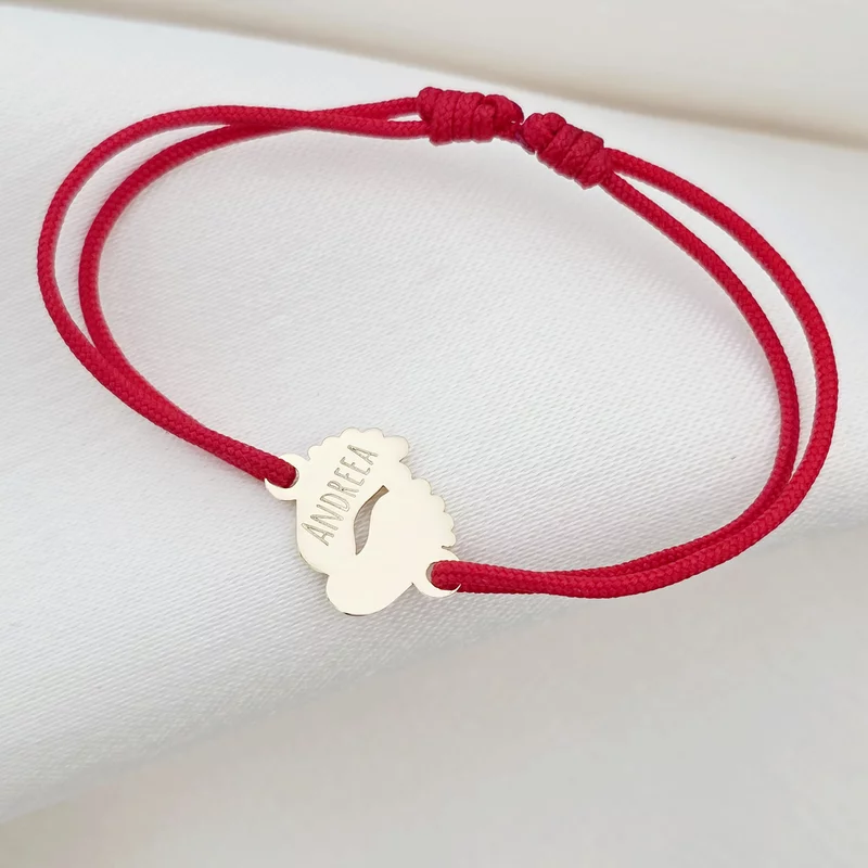 Bratara picioruse - Aur Galben 14k - snur reglabil bebe picture - 4